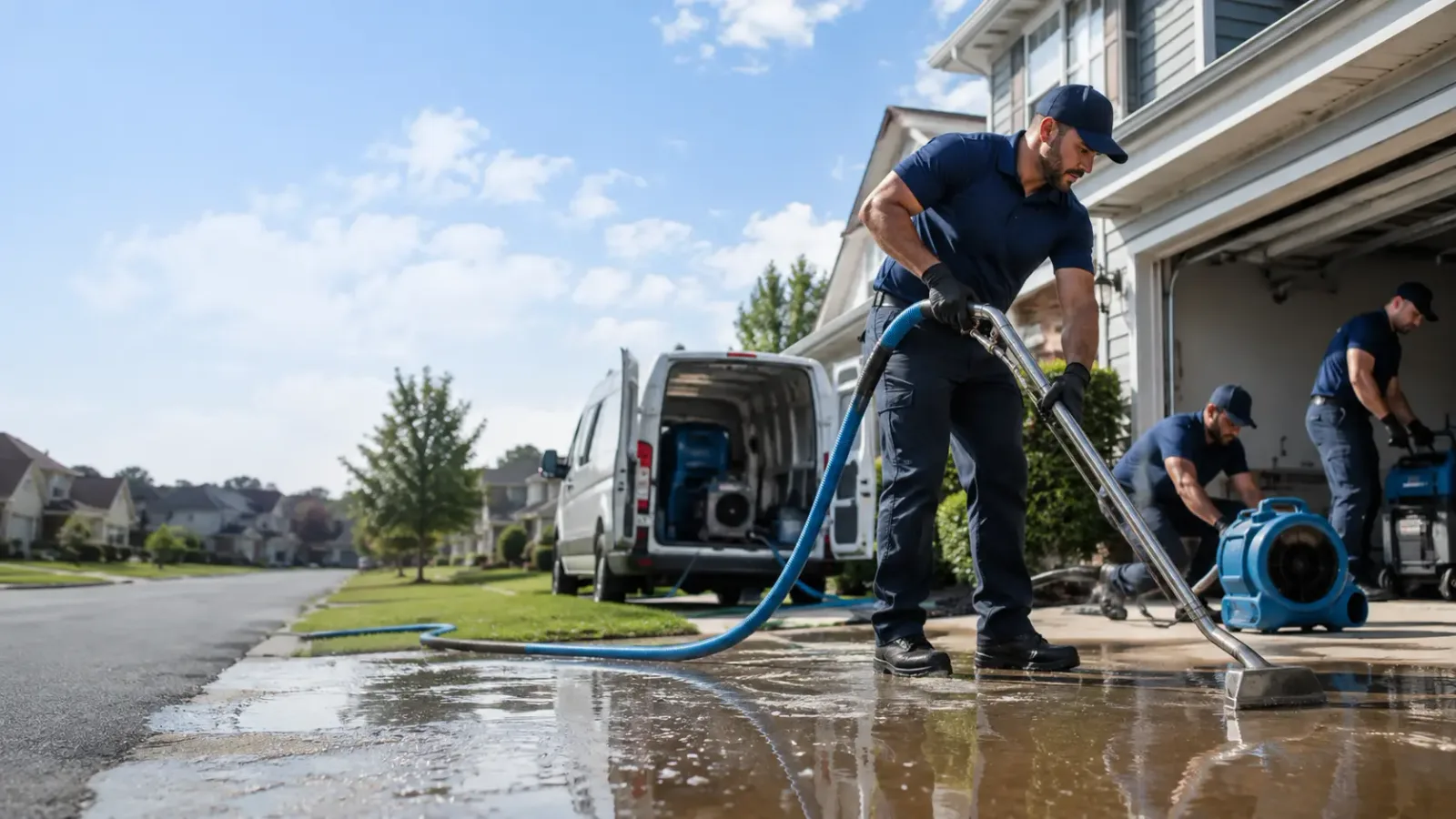 Flood Damage Restoration in Shade, OH
